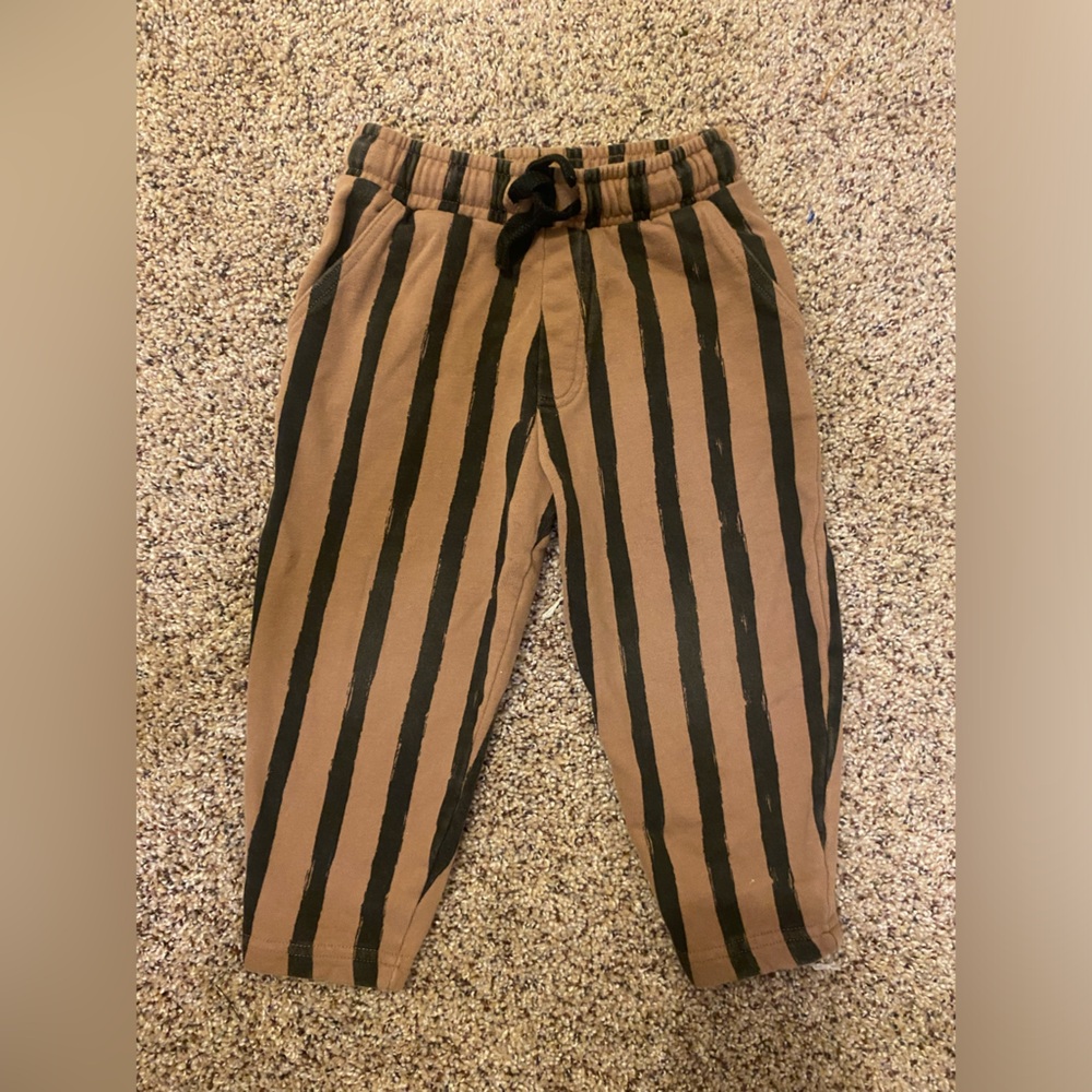 Brown striped pants
